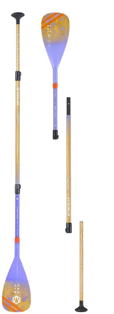 Aztron Phase Bamboo Carbon 3-Section Paddle Purple 1 Aztron Phase Bamboo Carbon 3-Section Paddle Purple