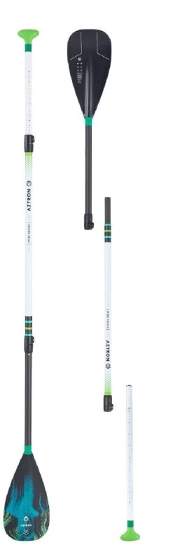 Aztron Speed Carbon Hybrid 3-Section Paddle Black-White