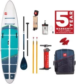 Red Paddle Co. Red Paddle Co 12'0 Compact MSL Inflatable SUP White-Teal-Dark Blue