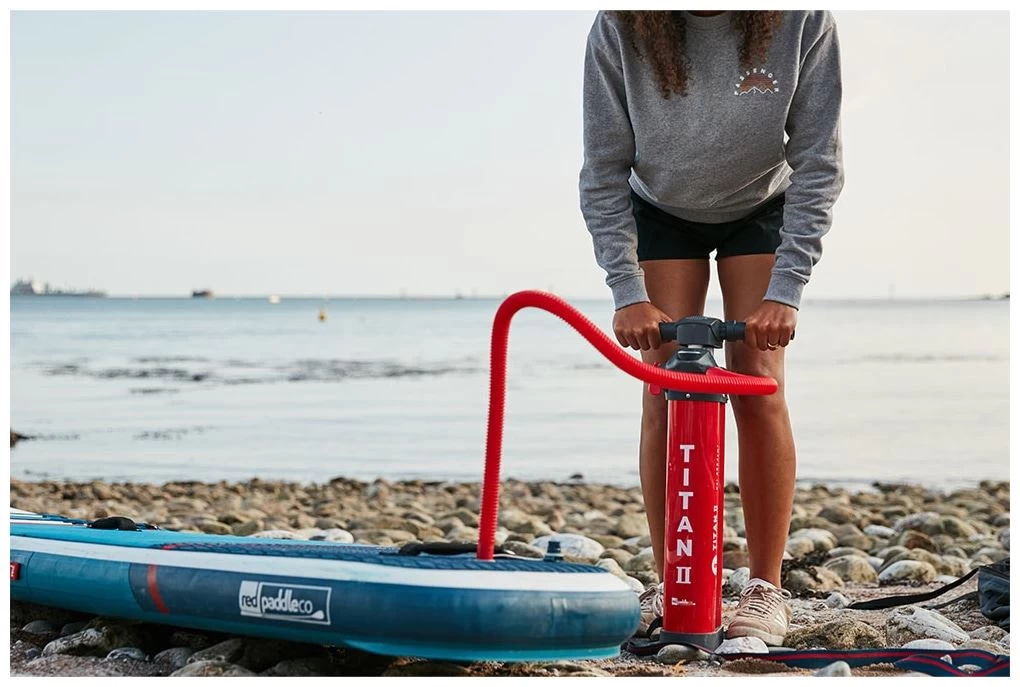 Red Paddle Co. Red Paddle Co 12'6 Sport MSL Inflatable SUP + Hybrid Tough Paddle White-Blue-Dark Blue 7 Red Paddle Co. Red Paddle Co 12'6 Sport MSL Inflatable SUP + Hybrid Tough Paddle White-Blue-Dark Blue - Afbeelding 7
