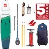 Red Paddle Co. Red Paddle Co 12'6 Voyager MSL Inflatable SUP + Prime Paddle White-Green-Dark Blue