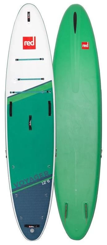 Red Paddle Co. Red Paddle Co 12'6 Voyager MSL Inflatable SUP White-Green-Dark Blue 1 Red Paddle Co. Red Paddle Co 12'6 Voyager MSL Inflatable SUP White-Green-Dark Blue