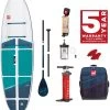 Red Paddle Co. Red Paddle Co 9'6 Compact MSL Inflatable SUP White-Teal-Dark Blue