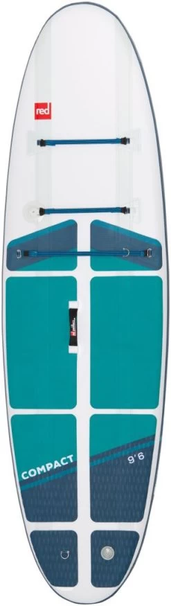 Red Paddle Co. Red Paddle Co 9'6 Compact MSL Inflatable SUP White-Teal-Dark Blue -Watersporten Verkoopwinkel red paddle co 9 6 compact msl inflatable sup white teal dark blue 2