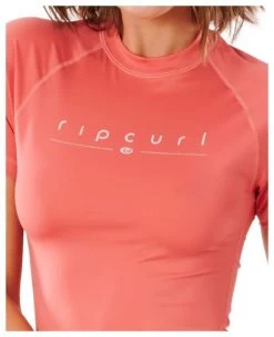 Rip Curl Golden Rays Short Sleeve UV Tee Women's -Watersporten Verkoopwinkel rip curl golden rays s sl uv coral 10 m coral 3