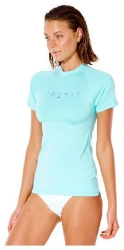 Rip Curl Golden Rays Short Sleeve UV Tee Women's -Watersporten Verkoopwinkel rip curl golden rays s sl uv light aqua 10 m light aqua 2