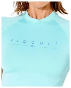 Rip Curl Golden Rays Short Sleeve UV Tee Women's -Watersporten Verkoopwinkel rip curl golden rays s sl uv light aqua 10 m light aqua 3