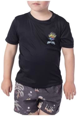 Rip Curl Grom Search Logo Short Sleeve -Watersporten Verkoopwinkel rip curl grom search logo short sleeve black marled 2 jaar black marled 0